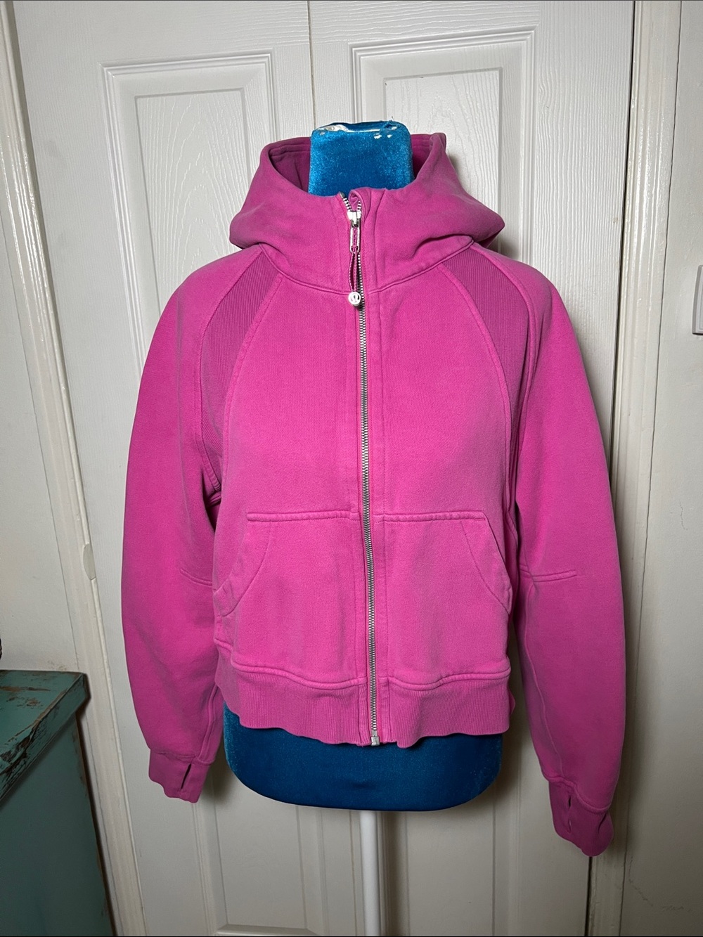 Lululemon Athletica Cropped Scuba Hoodie XS S Pink